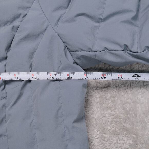 32 Degrees Heat Gray Hooded Puffer Jacket Coat Womens Size L - Picture 6 of 14